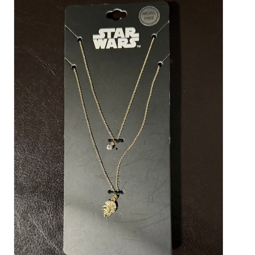 DISNEY STAR WARS MILENNIUM FALCON DOUBLE NECKLACE NWT